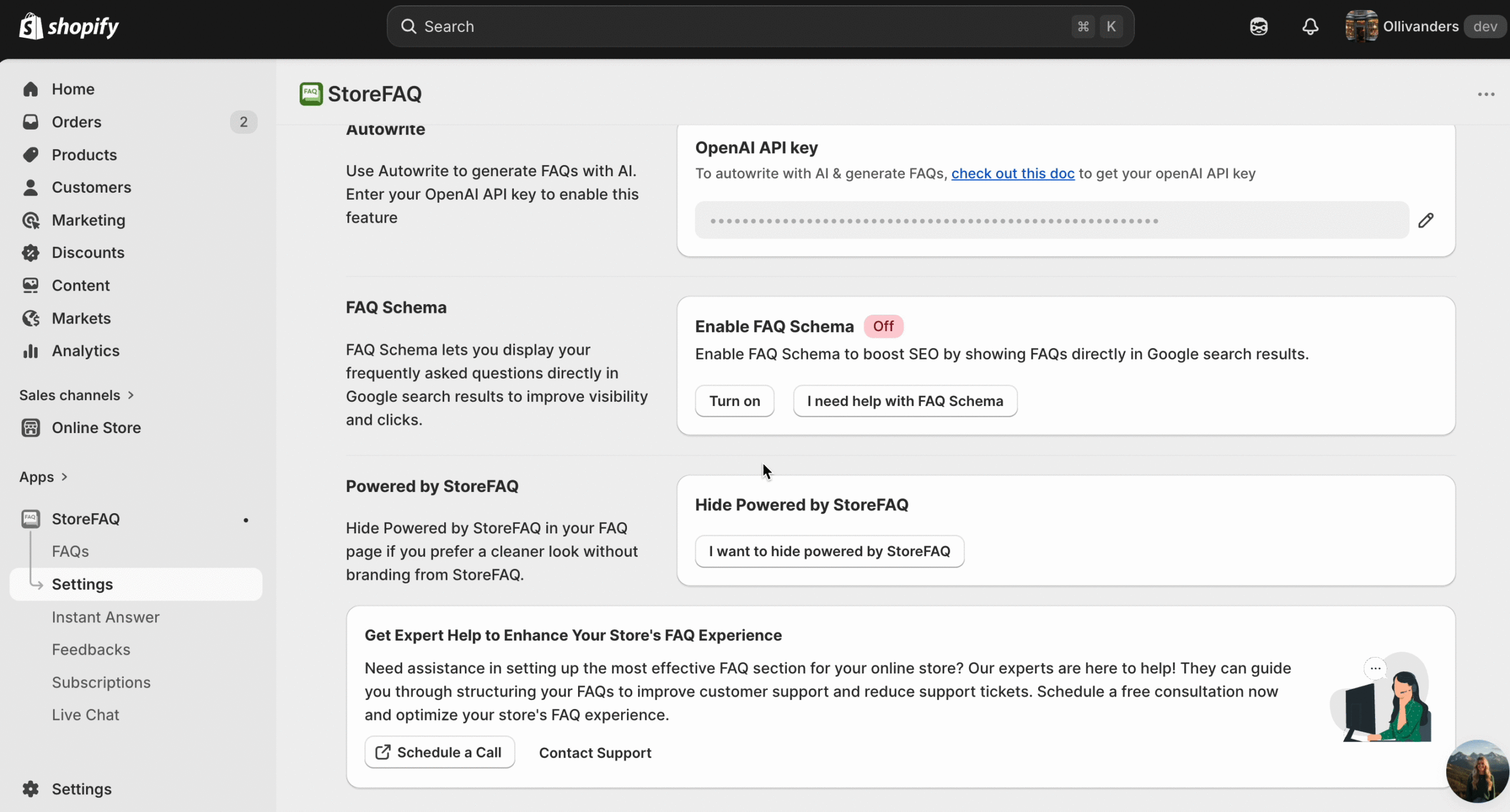 Enable FAQ Schema