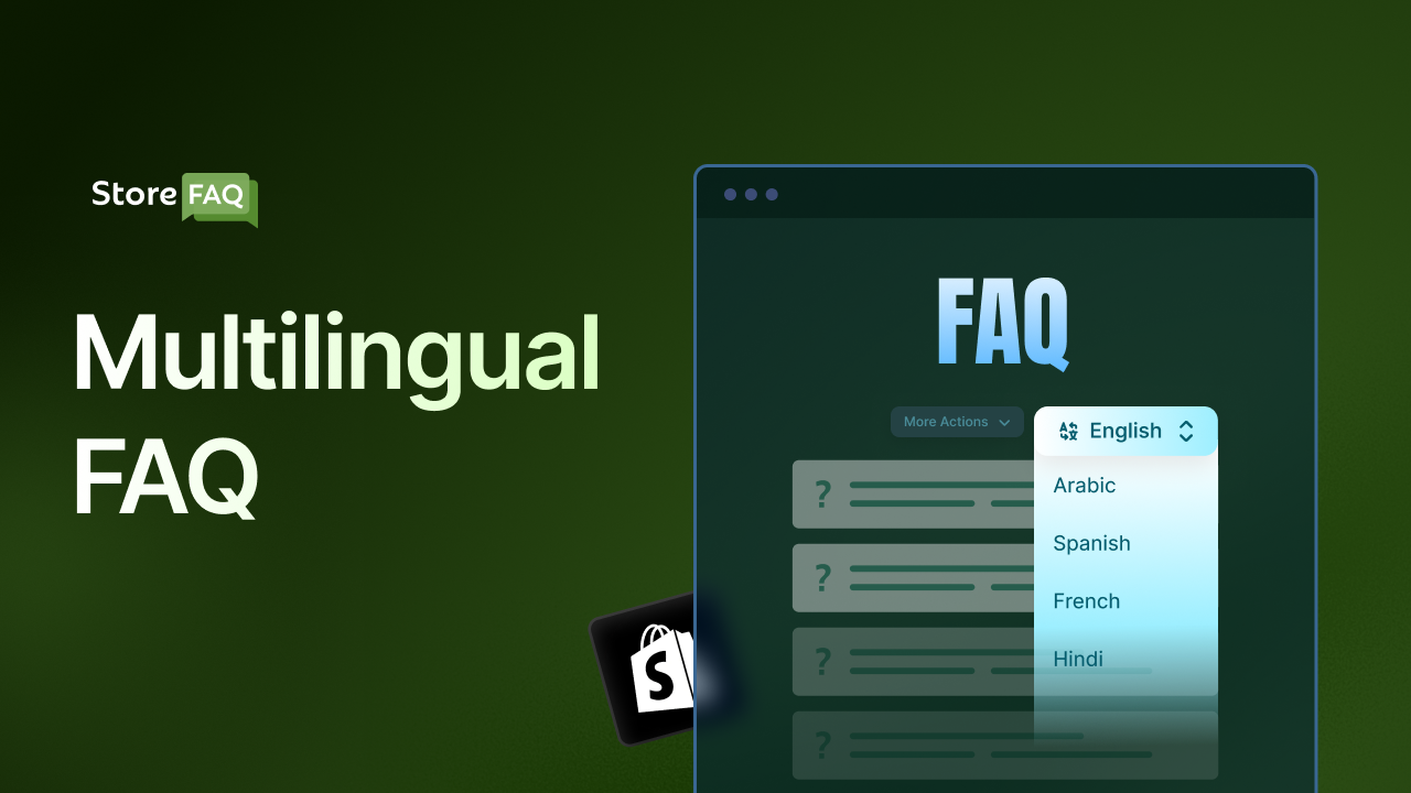 Shopify FAQ Page