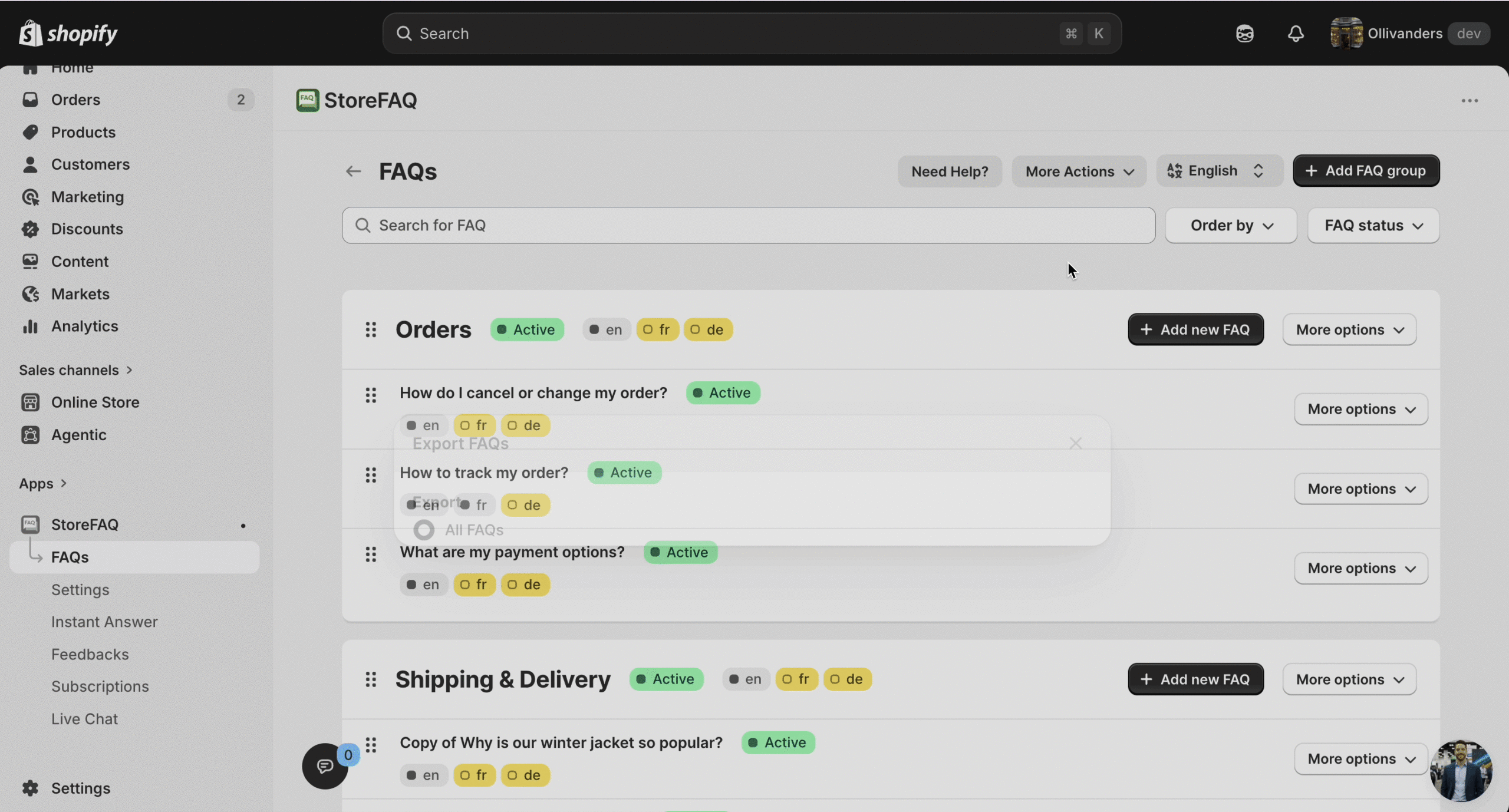 Migrating FAQs