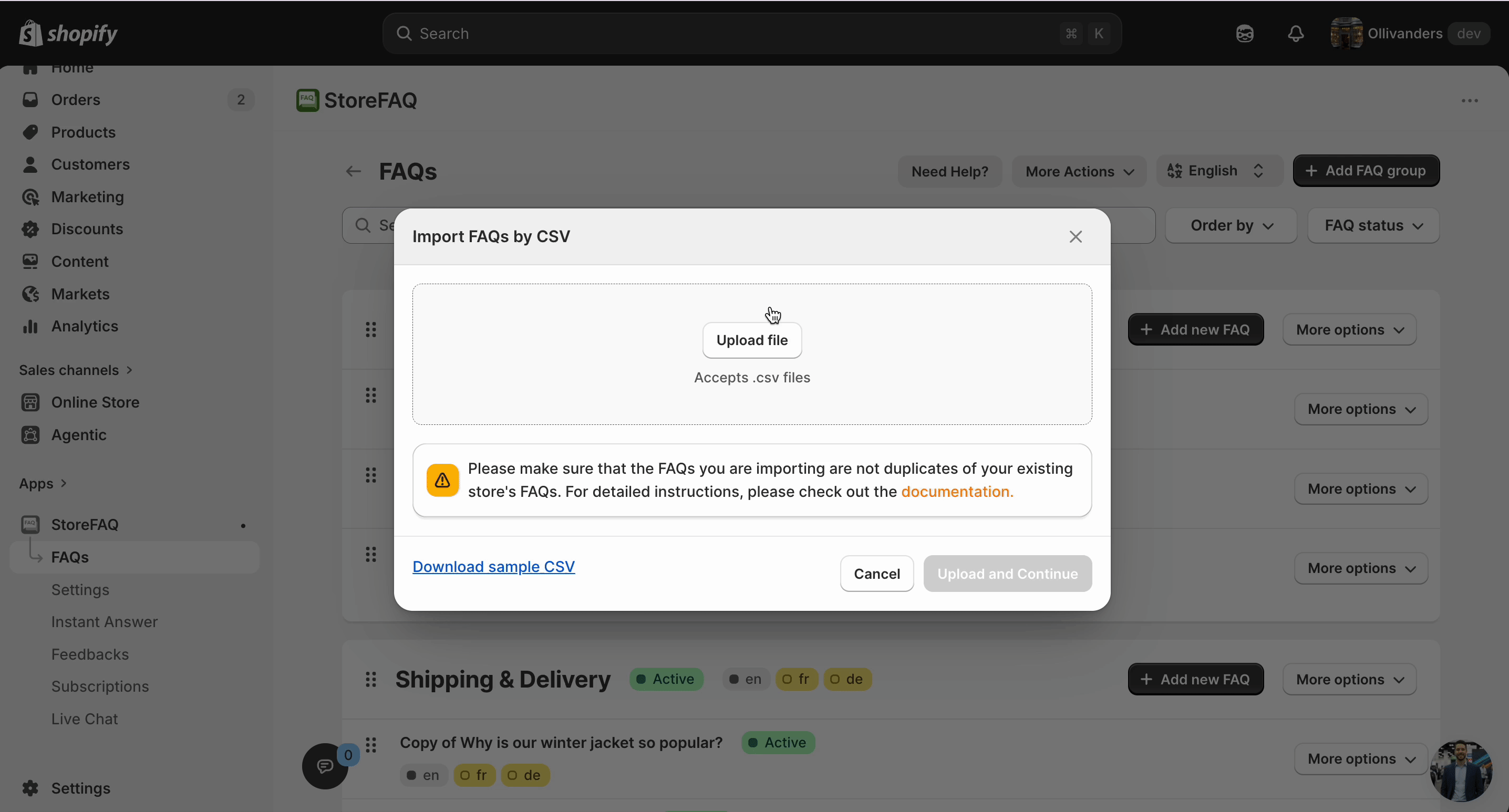Migrating FAQs