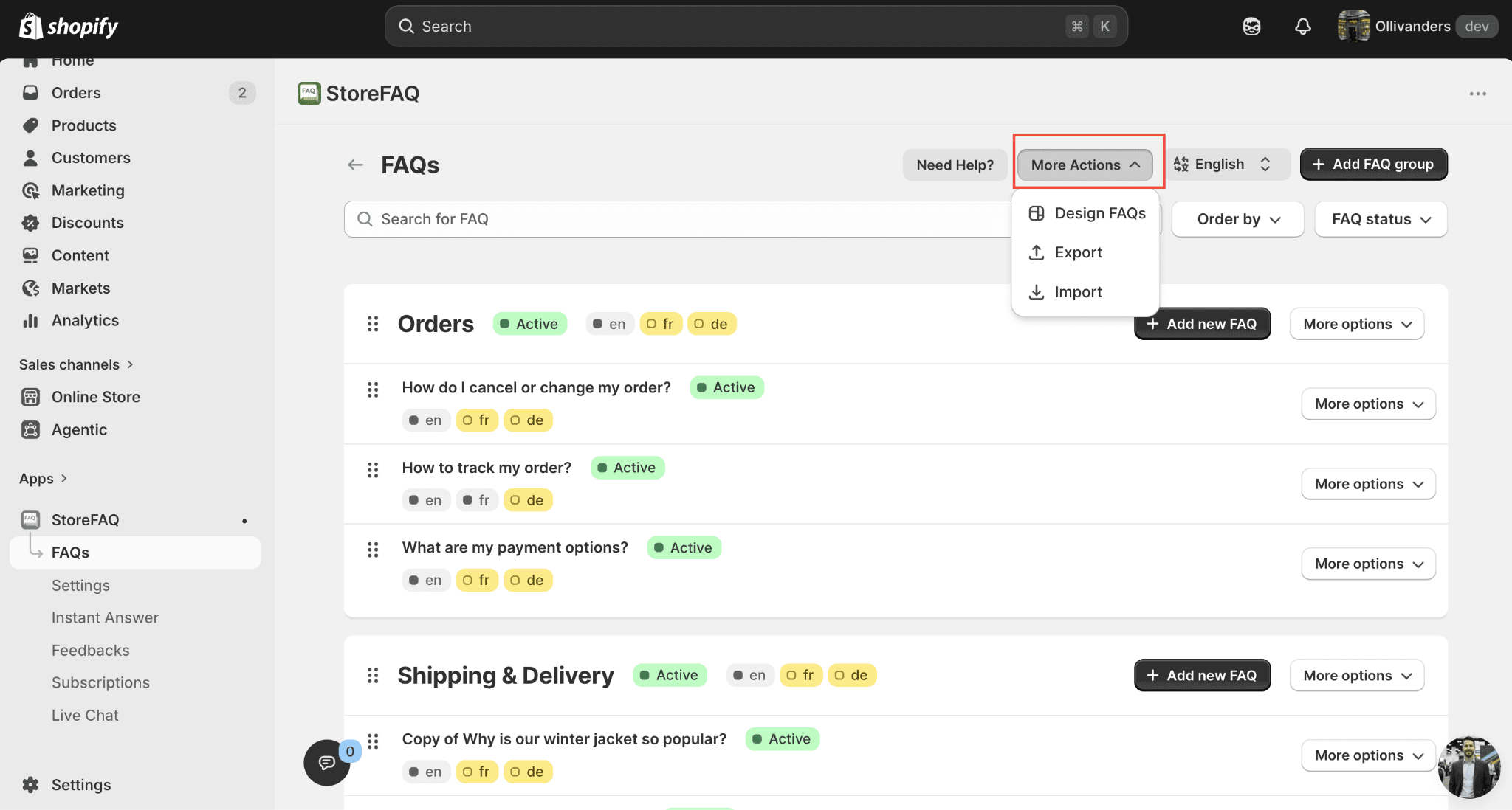 Migrating FAQs