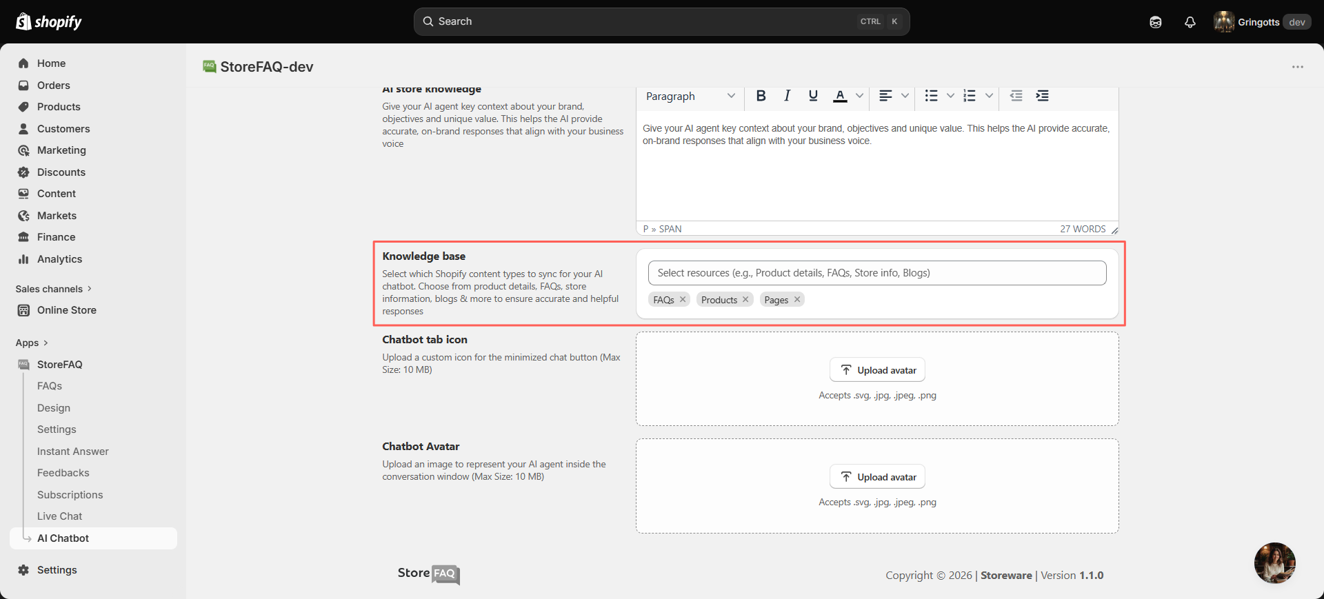 Select Knowledge Base Sources